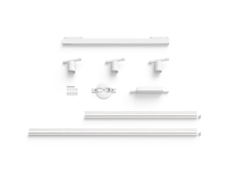 Clearance Philips Hue smart Perifo spotskinne 3 spotter og 1 lyslinje 2,5 meter Hue White Color Ambiance Hvit