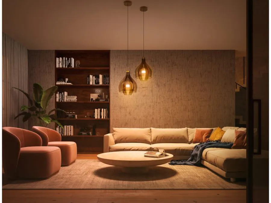 Outlet Philips Hue white LED 8W E27 A60 2200-6500 Kelvin - 60 mm Hvit