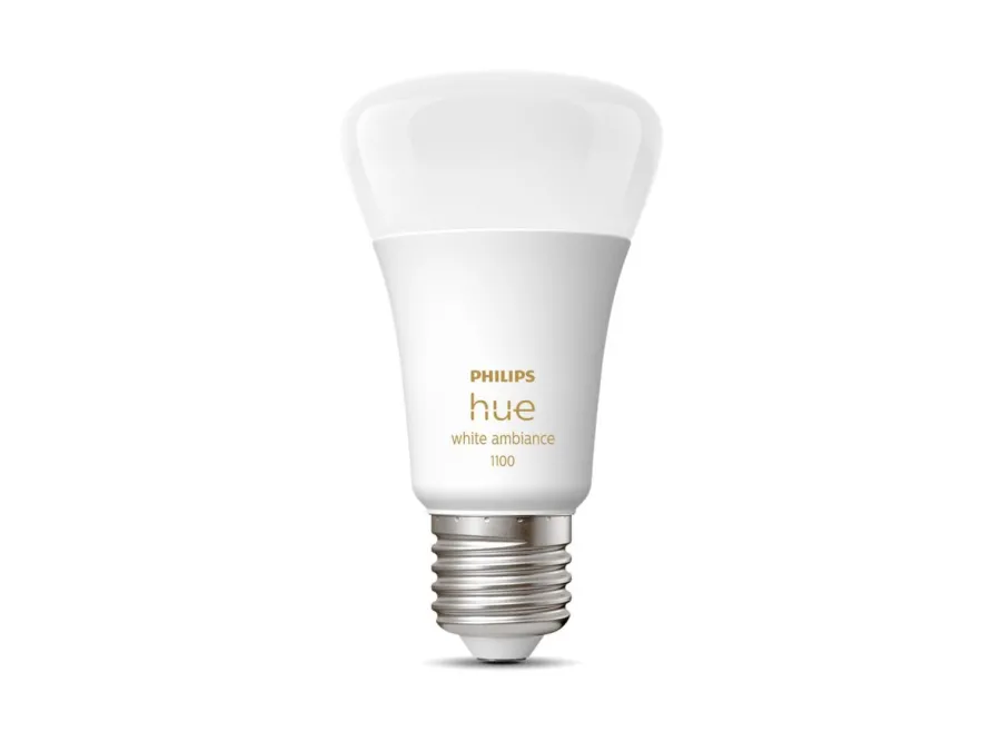 Outlet Philips Hue white LED 8W E27 A60 2200-6500 Kelvin - 60 mm Hvit