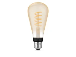 Clearance Philips Hue white LED 7W E27 ST72 2200-4500 Kelvin - 72 mm Hvit