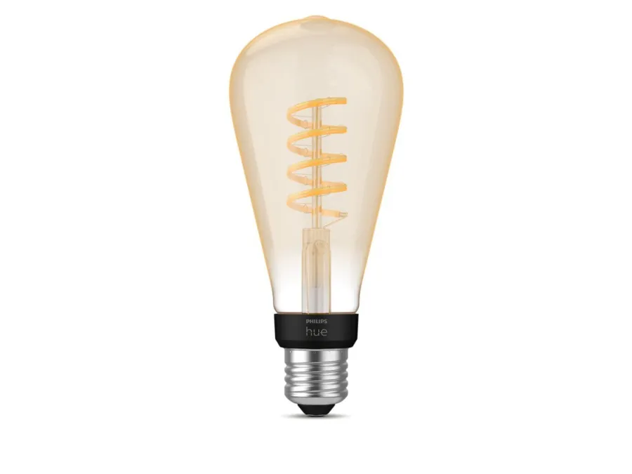 Clearance Philips Hue white LED 7W E27 ST72 2200-4500 Kelvin - 72 mm Hvit