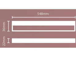 Clearance Philips Linea benkbelysning 9W LED 2700K 800 lumen 54,8 cm - Hvit