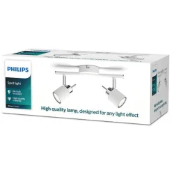Best Philips Meranti dobbel spot GU10 Svart