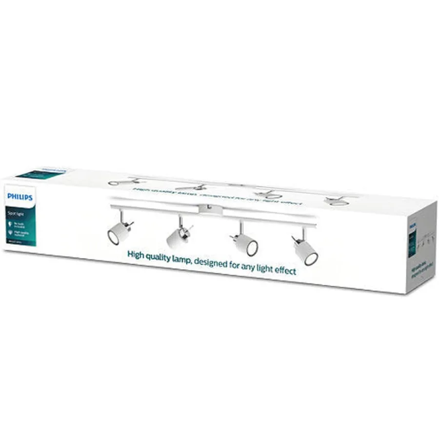 Online Philips Meranti skinne med 4 spot GU10