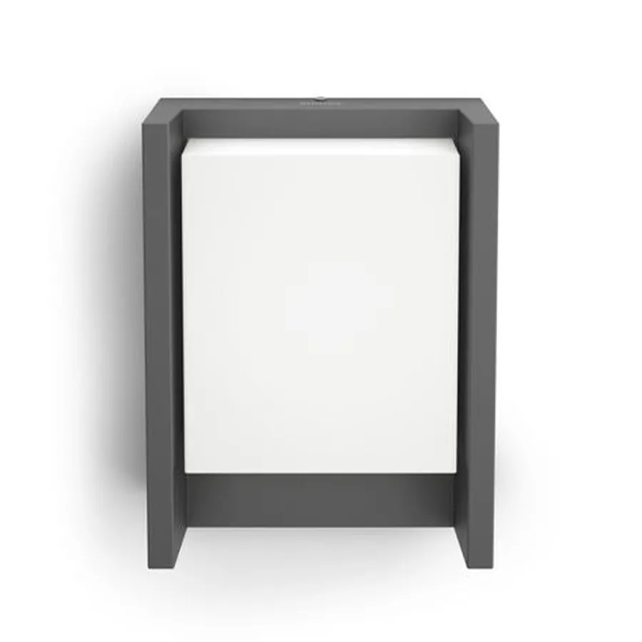 Clearance Philips myGarden Arbour vegglampe utendørs 6W IP44 - Antrasitt