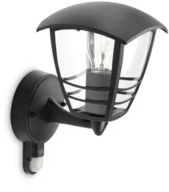 Outlet Philips myGarden Creek vegglampe m/bevegelses sensor opp utendørs IP44 Hvit