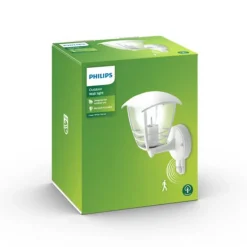 Outlet Philips myGarden Creek vegglampe m/bevegelses sensor opp utendørs IP44 Hvit