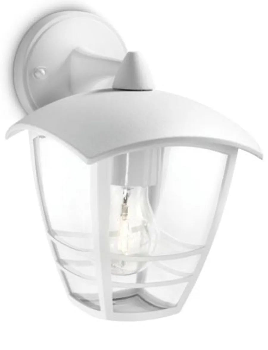 Clearance Philips myGarden Creek vegglampe ned utendørs IP44 Svart