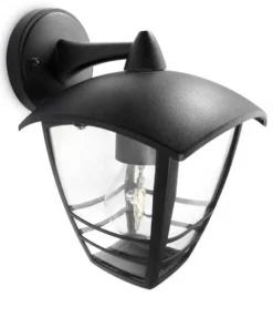 Clearance Philips myGarden Creek vegglampe ned utendørs IP44 Svart