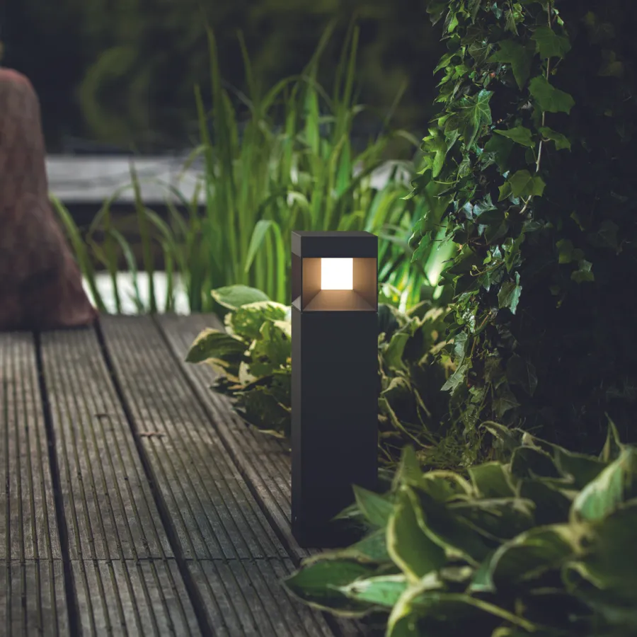 Philips myGarden Parterre LED pullert mini, Svart
