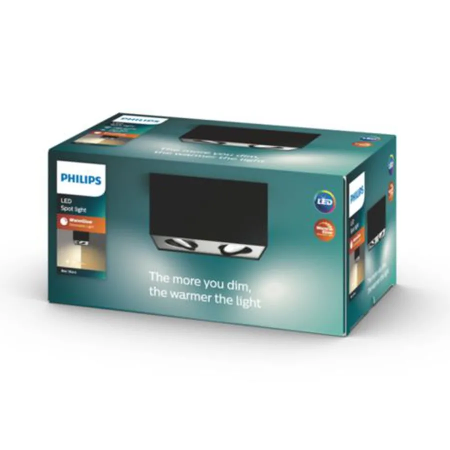 Sale Philips myLiving dobbel takspot 2x4,5W warmglow