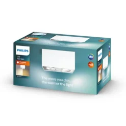 Sale Philips myLiving dobbel takspot 2x4,5W warmglow
