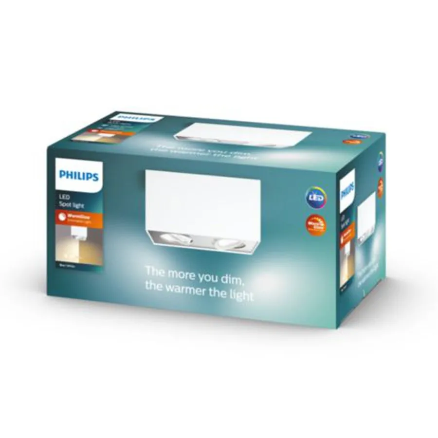 Sale Philips myLiving dobbel takspot 2x4,5W warmglow