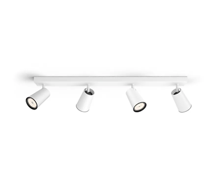 New Philips myLiving Paisley med 4 spot GU10 Hvit