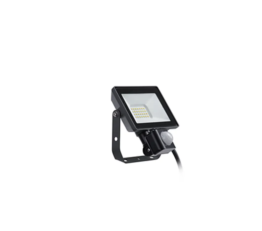 New Philips ProjectLine lyskaster utendørs 20W 4000K IP65 m/bevegelsessensor - Svart