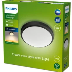 Sale Philips Python taklampe utendørs IP54 6W LED