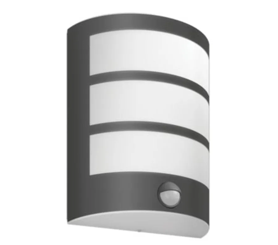 Sale Philips Python vegglampe utendørs IP44 6W LED m/sensor - Antrasitt