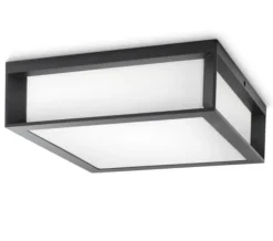 Discount Philips Skies vegg/taklampe utendørs IP44 E27 Antrasitt