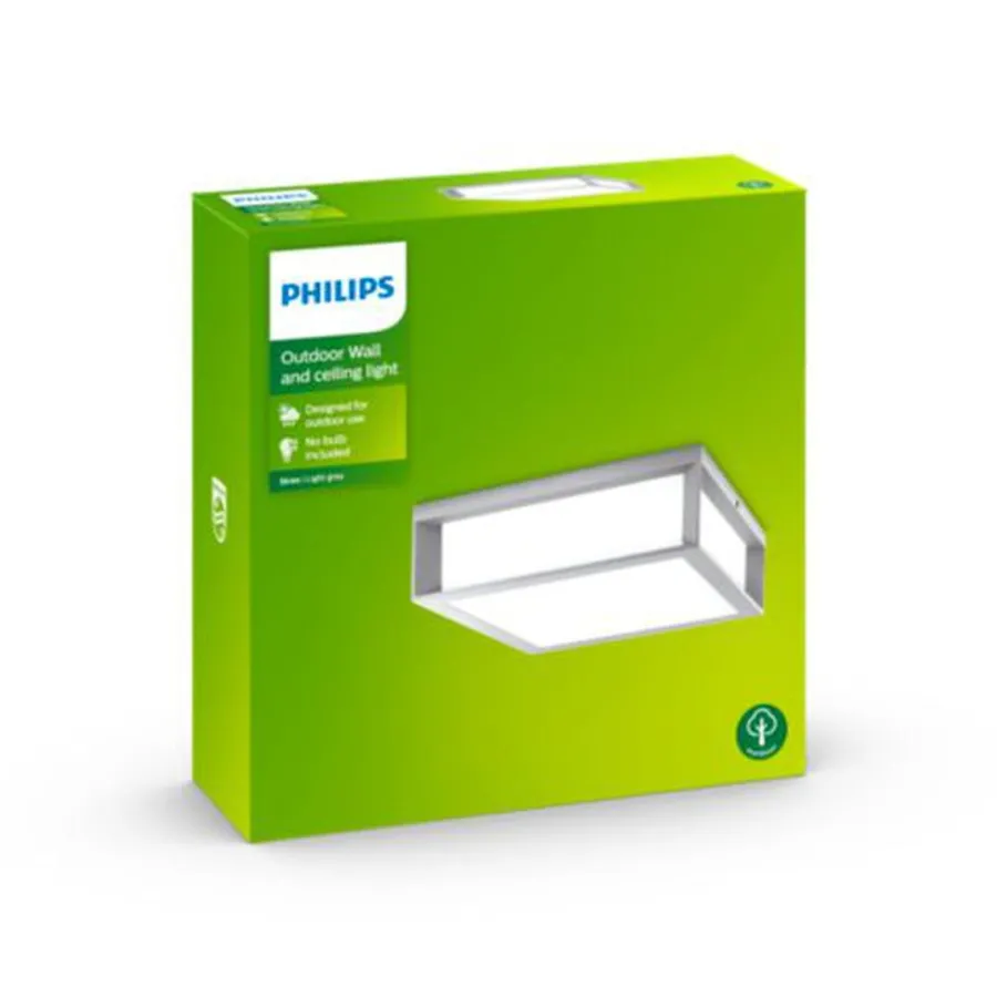 Discount Philips Skies vegg/taklampe utendørs IP44 E27 Antrasitt