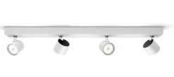 New Philips Star Warmglow 4 LED-spot dimbar - Hvit