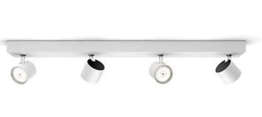 New Philips Star Warmglow 4 LED-spot dimbar - Hvit