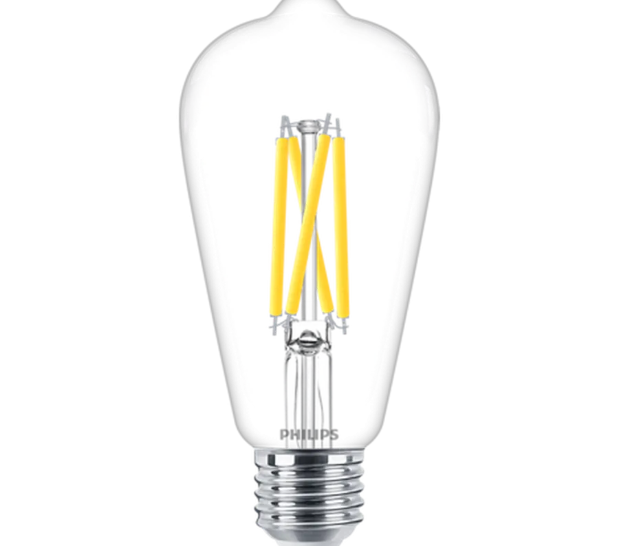 Clearance Philips 5,9 W LED (60W) WarmGlow E27, dimbar Klar