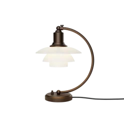 Discount Louis Poulsen PH 2/2 Luna aged brass opal bordlampe Messing/opal
