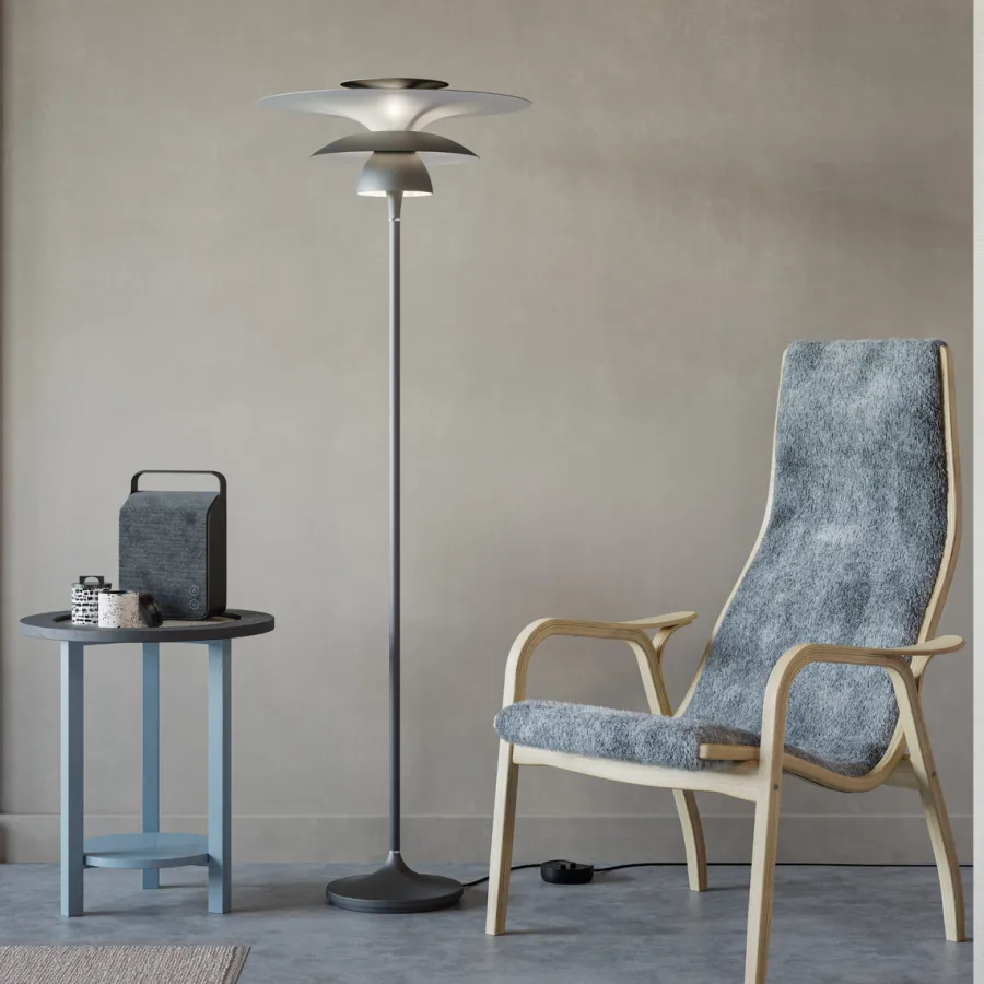 Outlet Belid Picasso gulvlampe D500 G9 Grå