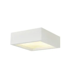 Online Slv Plastra firkantet taklampe 25x25 cm E27 Hvit