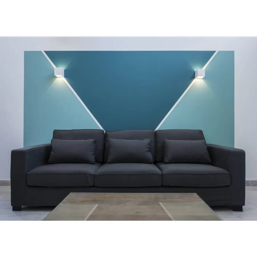 Best Slv Plastra vegglampe opp/ned lys Hvit