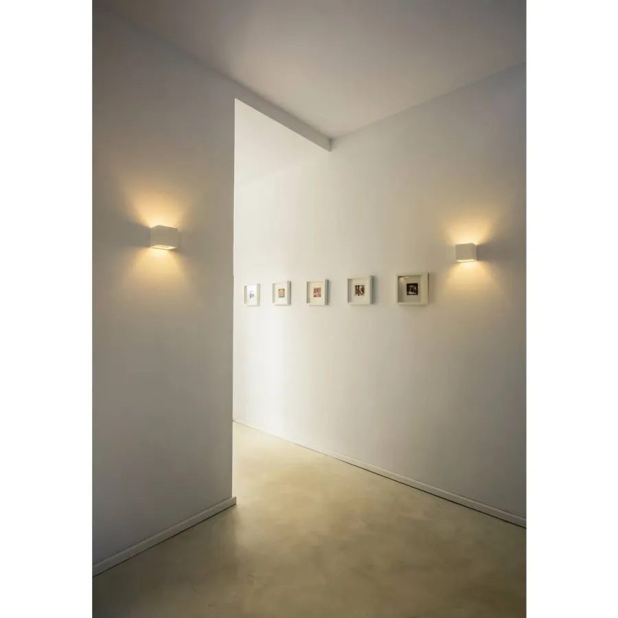 Best Slv Plastra vegglampe opp/ned lys Hvit