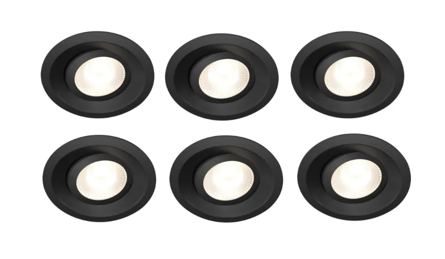Discount Plejd smart tilt lavtbyggende spot / downlight 2200-4000K IP44 8W RA90 - 6 pakning