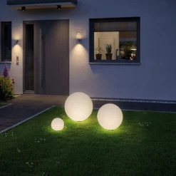 Online Paulmann Plug & Shine Globe 40 cm 6,5W 3000 Kelvin IP67 - Med jordspyd Hvit