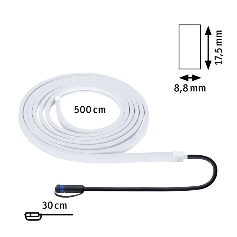 Discount Paulmann Plug & Shine LED Strips 5 meter 26W 3000 Kelvin IP68 Hvit