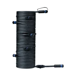 Paulmann Plug & Shine 15 meter kabel med 7 utganger Svart