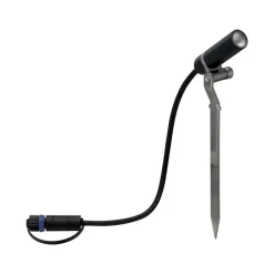 Best Paulmann Plug & Shine Platini spot med spyd 2W 3000 Kelvin IP65 - 3 pakning Antrasitt