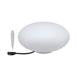Clearance Paulmann Plug & Shine Stone 35 cm 2,8 W 3000 Kelvin IP67 - Med jordspyd Hvit