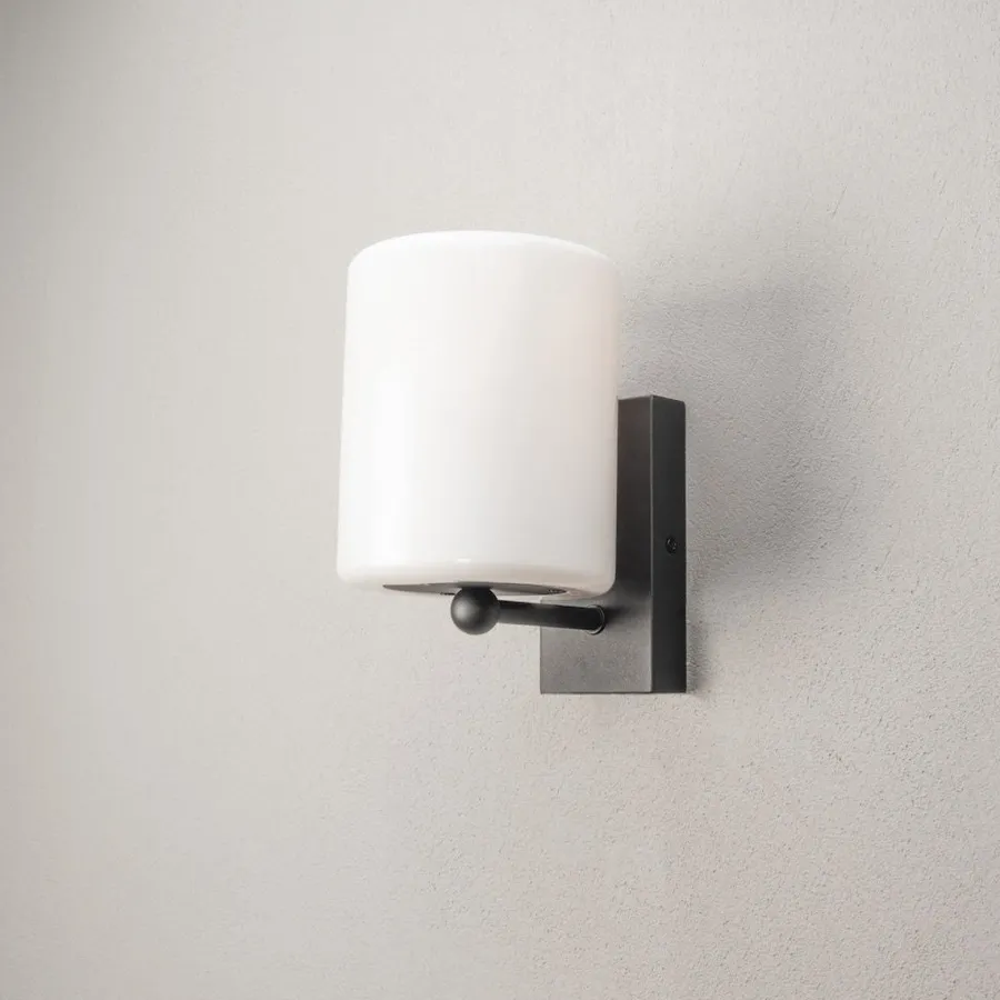 Discount Konstsmide Portici vegglampe utendørs IP44 Svart