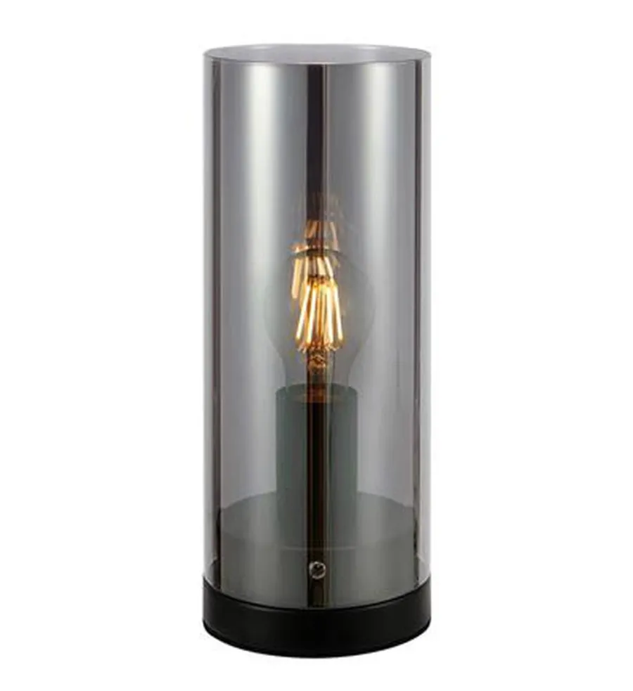 Hot Marksløjd Post bordlampe 12 - Svart/Røykfarget Svart / Røyk