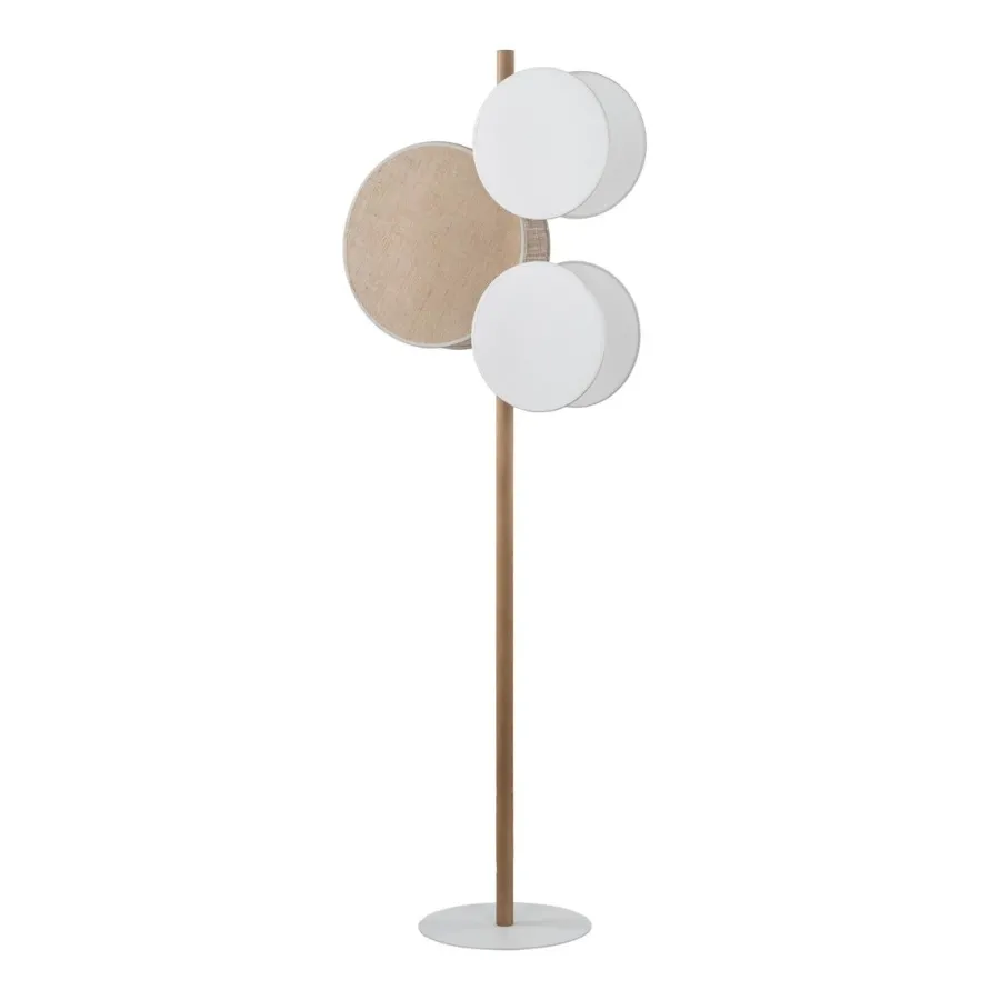 Online TK Lighting Puls gulvlampe Brun / Hvit