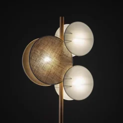 Online TK Lighting Puls gulvlampe Brun / Hvit