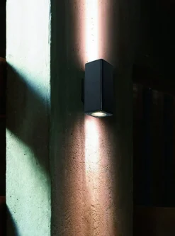 Best NorDesign Quadro K2 vegglampe utendørs opp/ned IP54 - grå Grafitt