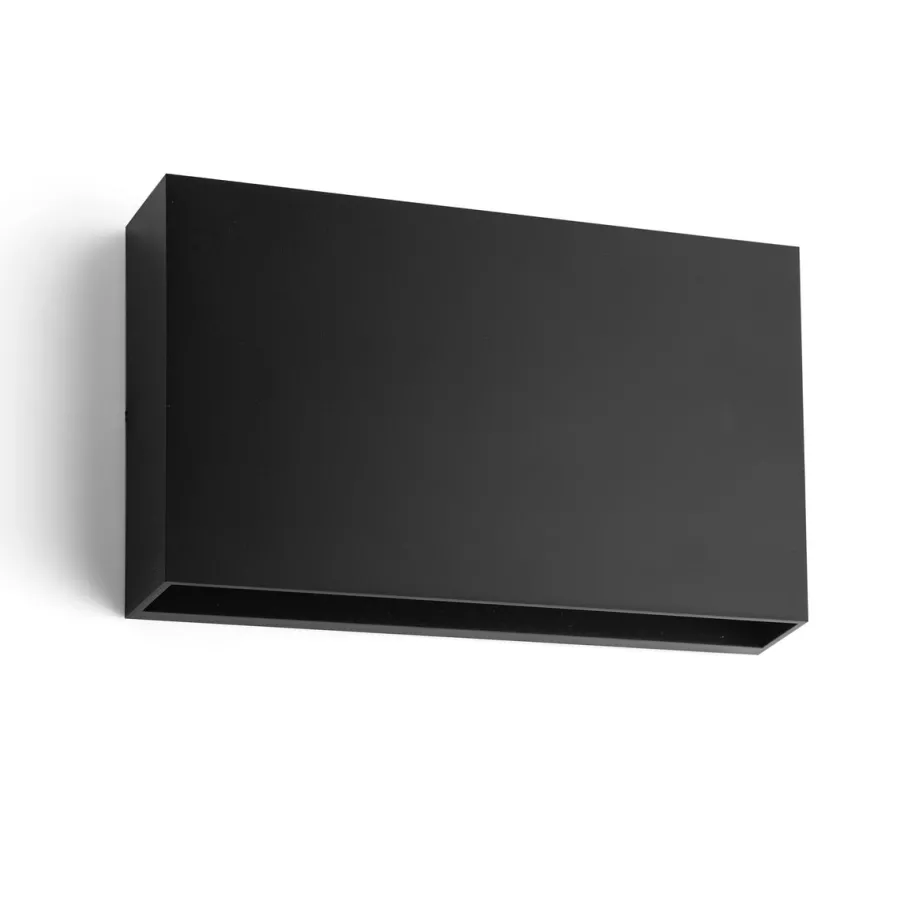 Clearance NorDesign Rapido K1 vegglampe utendørs ned IP65 7W LED 3000K Dimbar - Svart