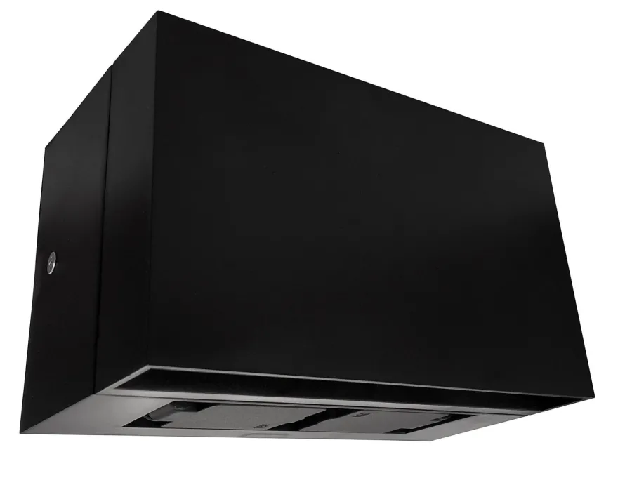 Hot NorDesign Rapido K2 vegglampe utendørs Opp/ned med stikkontakt 12W LED 3000K - Svart
