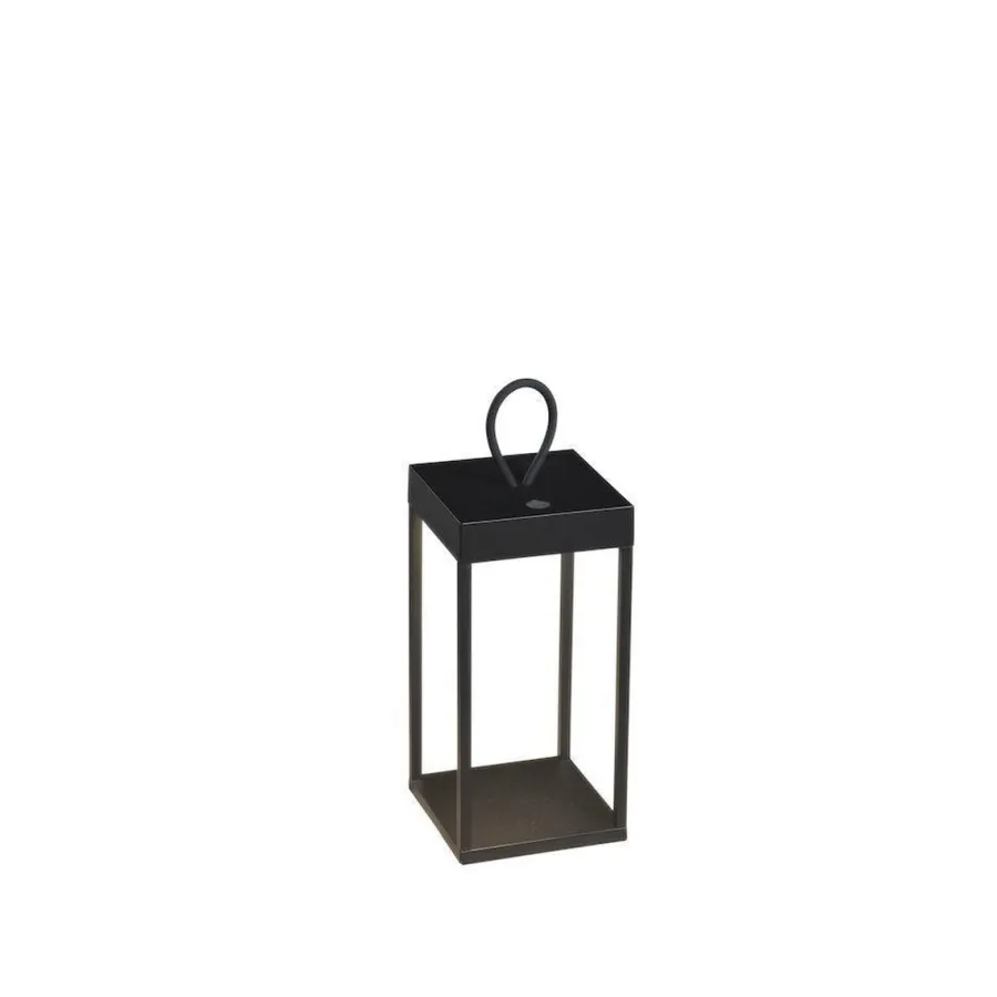 Outlet Konstsmide Ravello lanterne 30 cm oppladbar IP54 utendørs - Svart