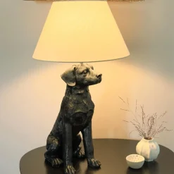 Outlet Aneta Lighting Retriver bordlampe Svart / Hvit