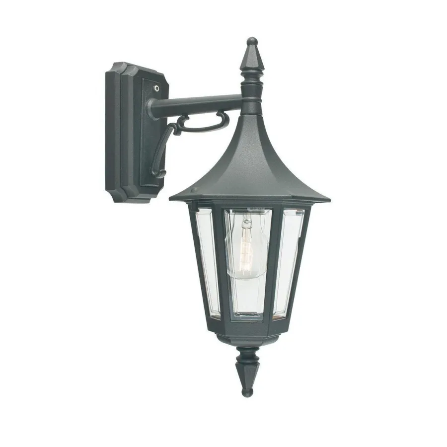 Discount Norlys Rimini vegglampe utendørs ned IP54 Svart