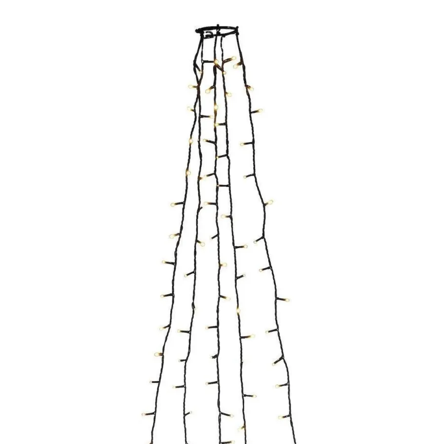 Hot Konstsmide Ring slynge for juletre 5x40 LED 240 cm - Amber