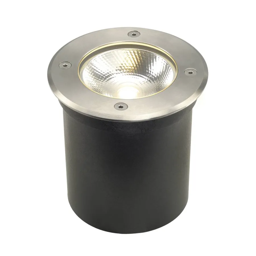 Outlet Slv Rocci 125 rund nedfellbar uplight 6W 3000 Kelvin IP67 Rustfritt stål