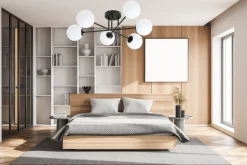 Hot Emibig Roma taklampe 6-lys - Svart/Opal Svart / Opal